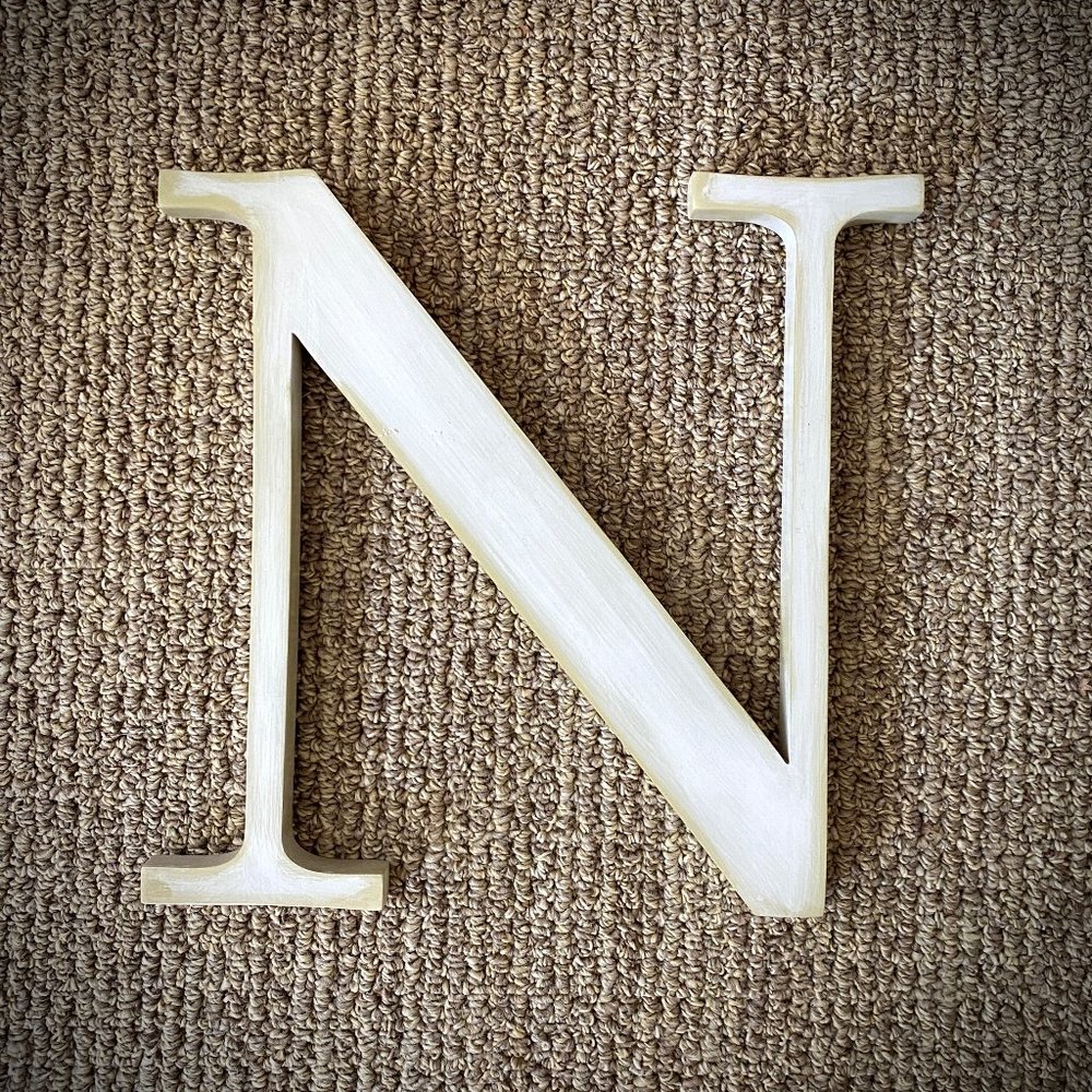 Pottery Barn Kids Resin Initial Letter "N"